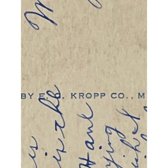 Vintage 1932 Lithograph Ephemera Postcard Humor Mess Of Fish Near Minocqua, WISC - Picture 8 of 9